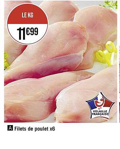 Filets De Poulet X 6