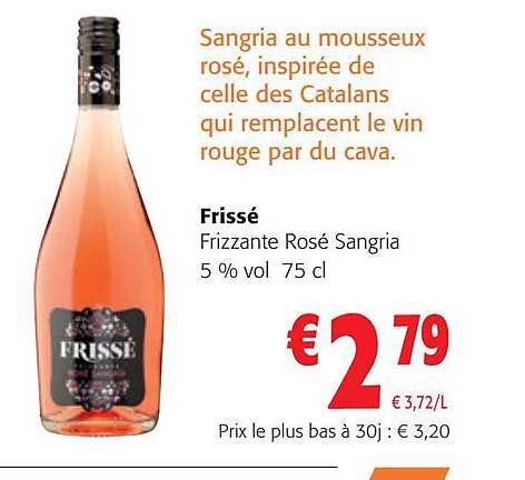 frissé frizzante rosé sangria