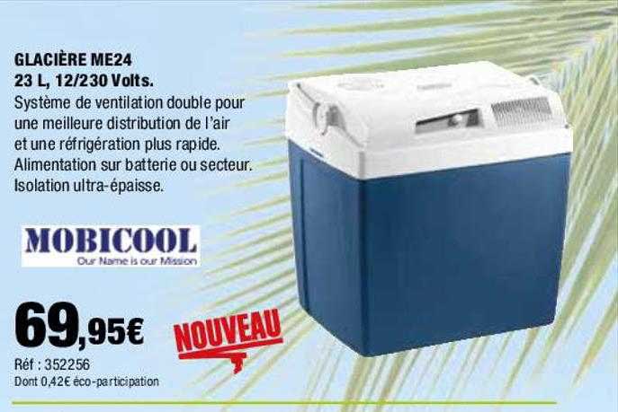 glacière me24 23l, 12/230 volts mobicool