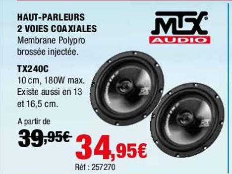 haut-parleurs 2 voies coaxiales