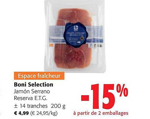 jamón serrano reserva e.t.g boni sélection