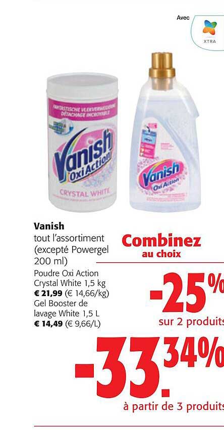 l'assortiment vanish