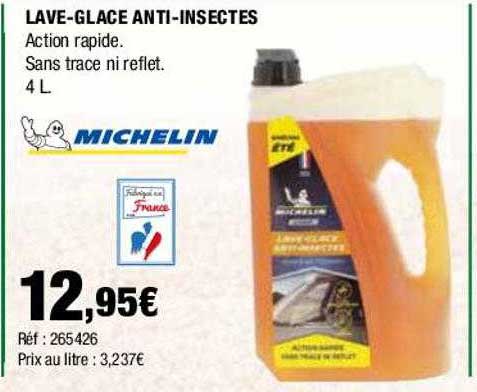 lave-glace anti-insectes michelin