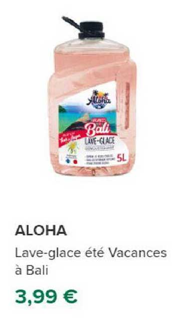 lave-glace été vacances à bali aloha