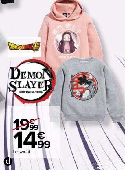le sweat dragonball demon slayer