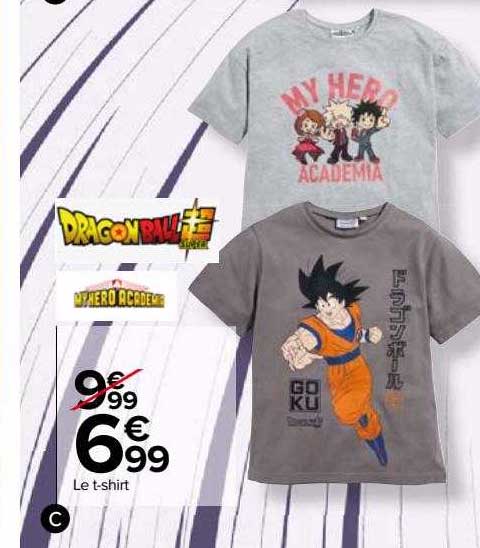 le t-shirt dragonball z