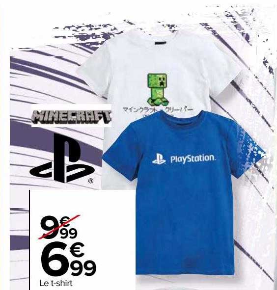 le t-shirt minecraft