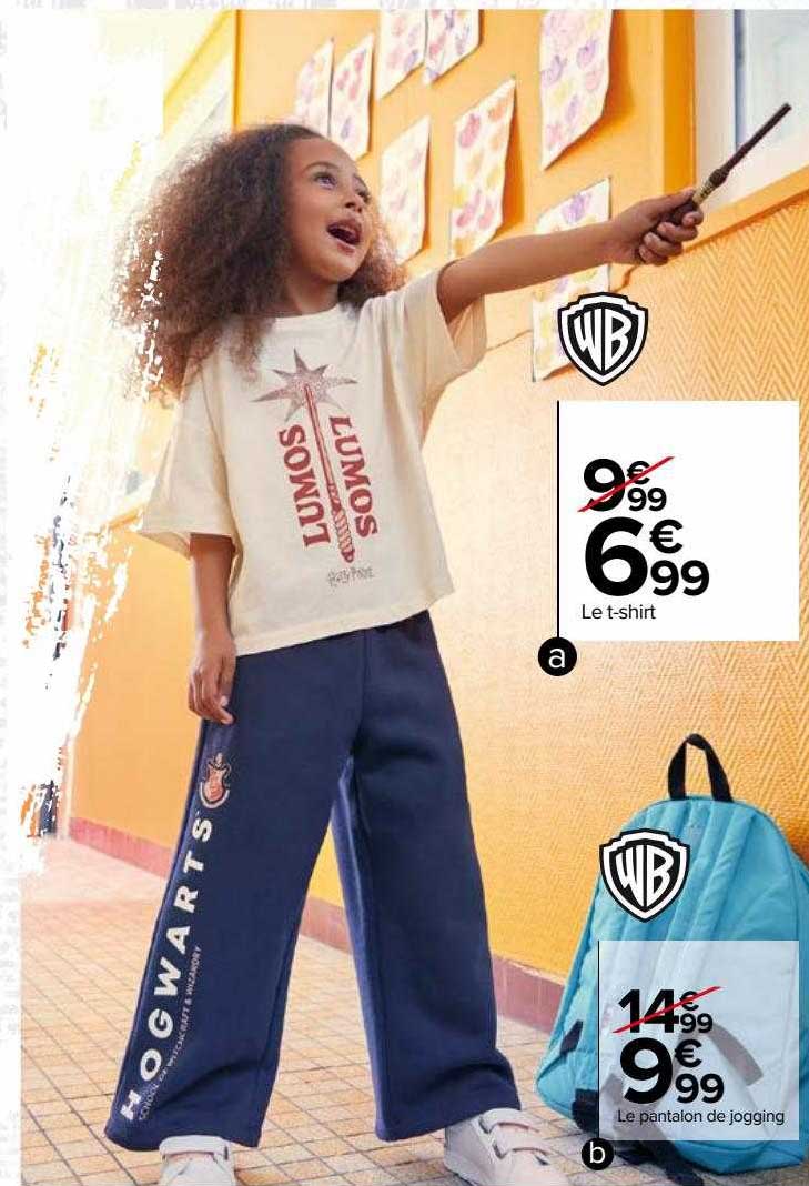 le t-shirt wb, le pantalon de jogging