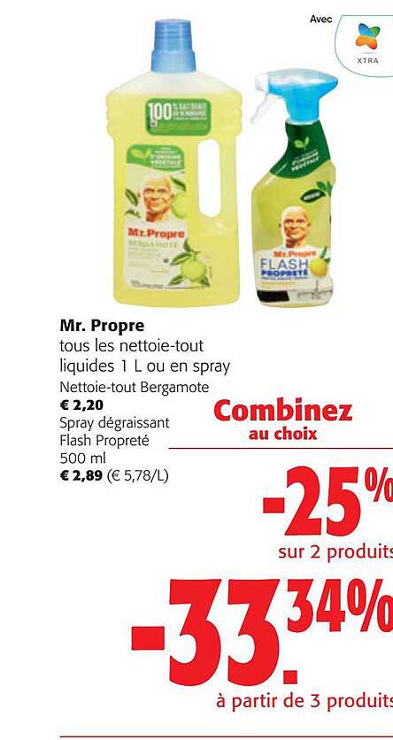 les nettoie-tout liquides ou en spray mr propre