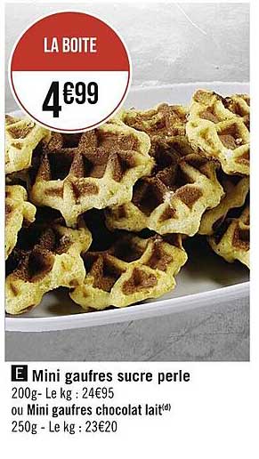 Mini Gaufres Sucre Perle