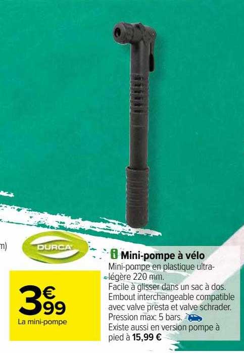 mini-pompe à vélo durca