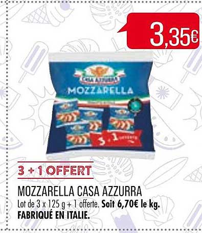 mozzarella casa azzurra