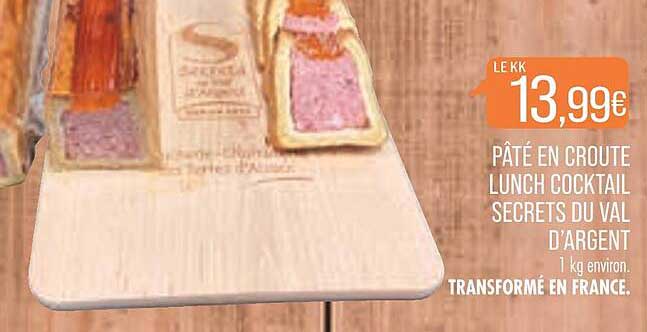 pâté en croûte lunch cocktail secrets du val d'argent