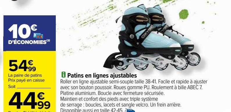 patins en lignes ajustables