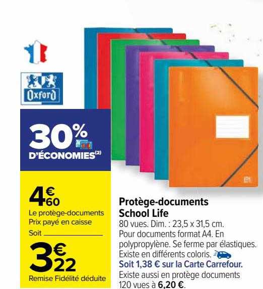 protège-documents school life oxford