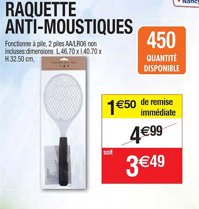 raquette anti-moustiques