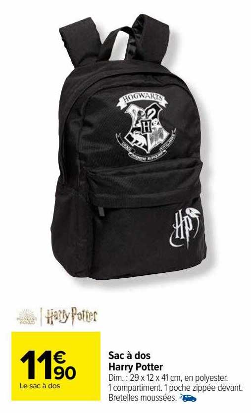 sac à dos harry potter