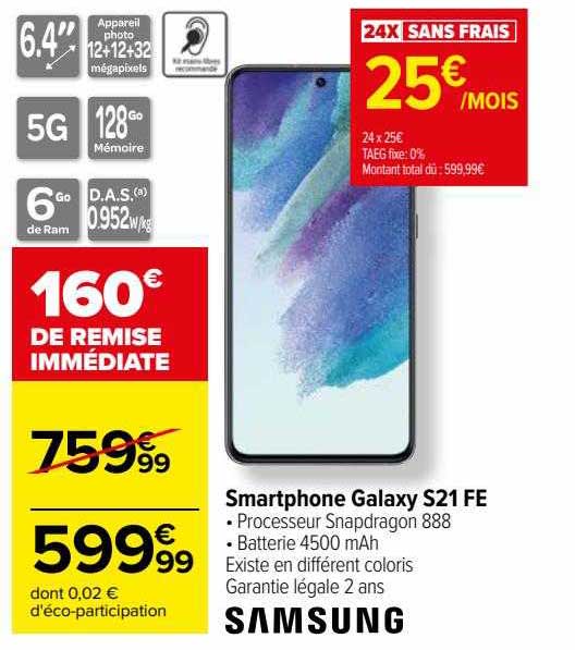 Smartphone Samsung Galaxy S21 Fe