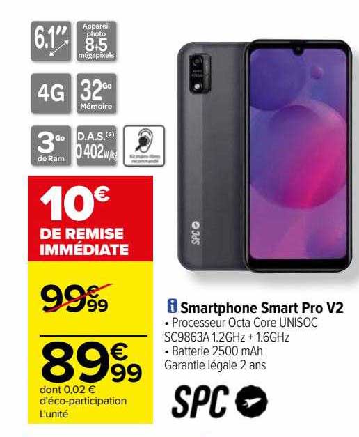 Smartphone Smart Pro V2 Spc