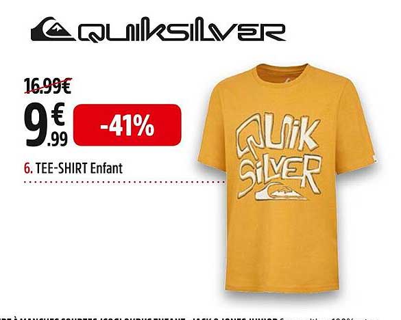 tee-shirt enfant quiksilver