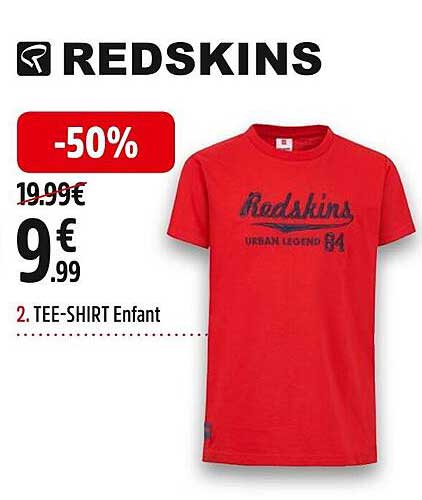 tee-shirt enfant redskins