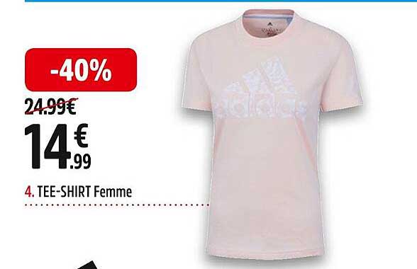 tee-shirt femme adidas