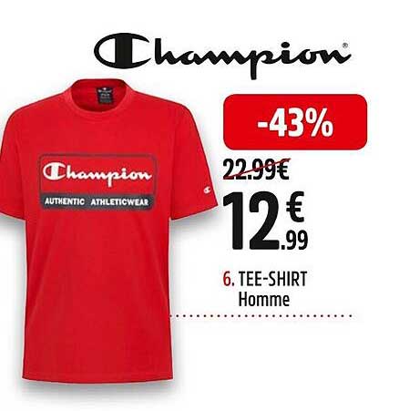 tee-shirt homme champion