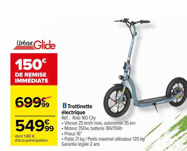 trottinette électrique urban glide