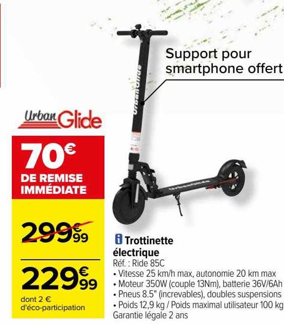 trottinette électrique urban glide