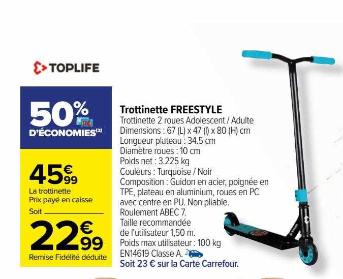 trottinette freestyle toplife