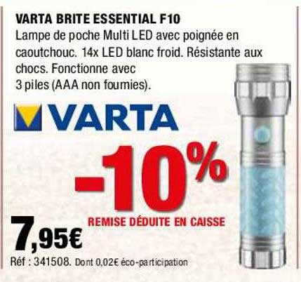 varta brite essential f10