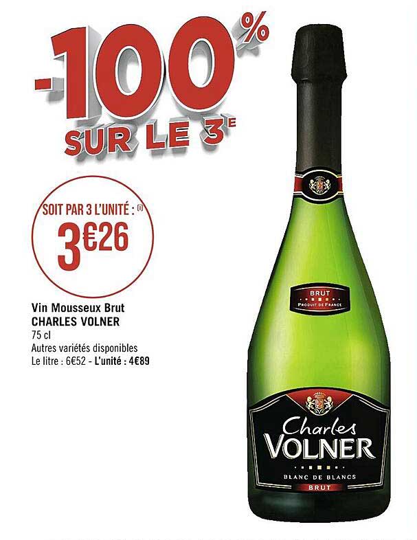 vin mousseux brut charles volner
