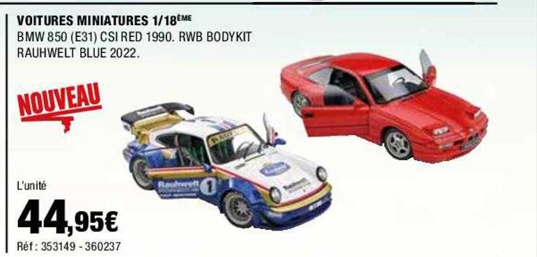 voitures miniatures 1/18ème