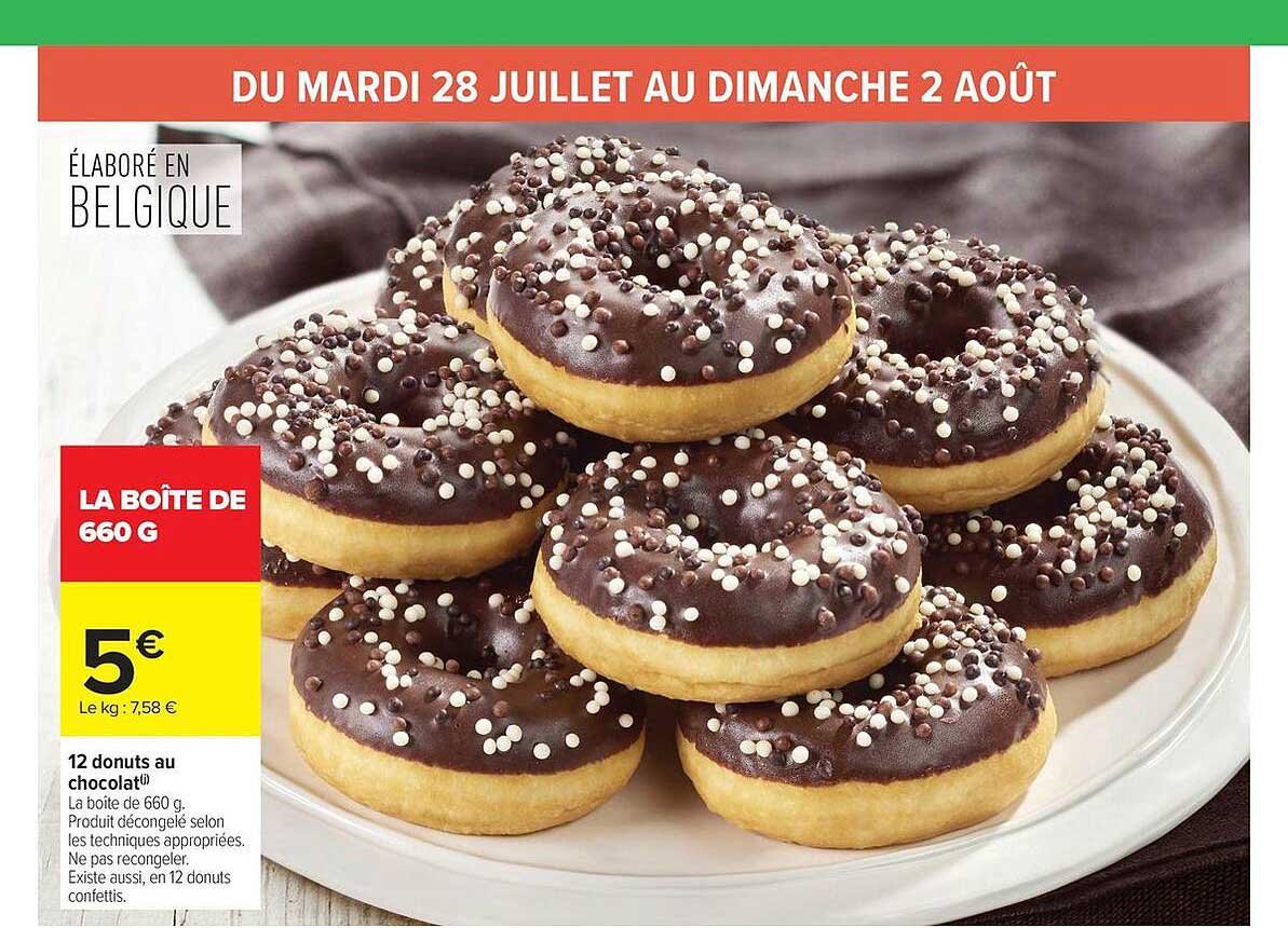 12 donuts au chocolat