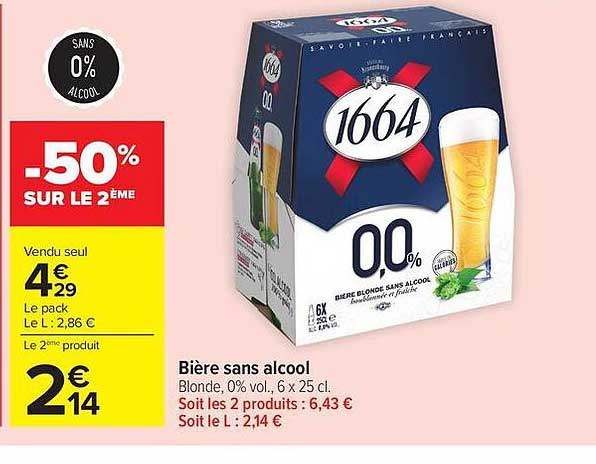 1664 0.0% Bière sans alcool