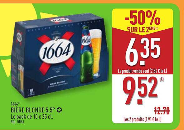 1664 BIÈRE BLONDE 5,5°