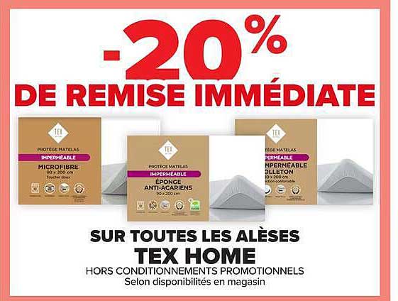 20% DE REMISE IMMÉDIATE