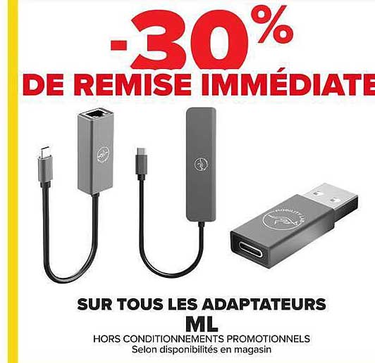 30% DE REMISE IMMÉDIATE