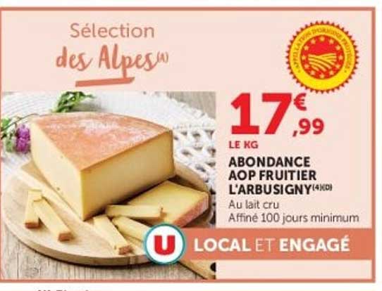 Abondance AOP Fruitière L'ARBUSIGNY