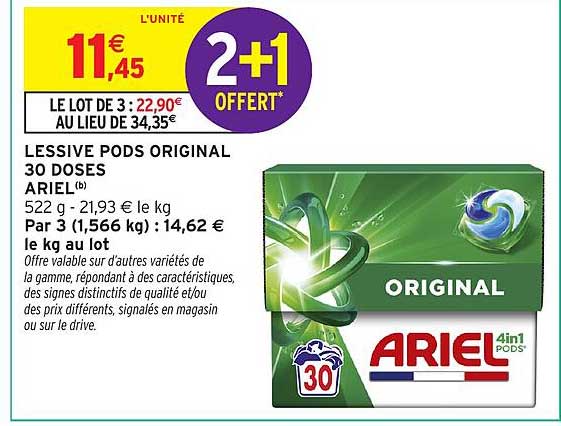 ARIEL Lessive PODS ORIGINAL
