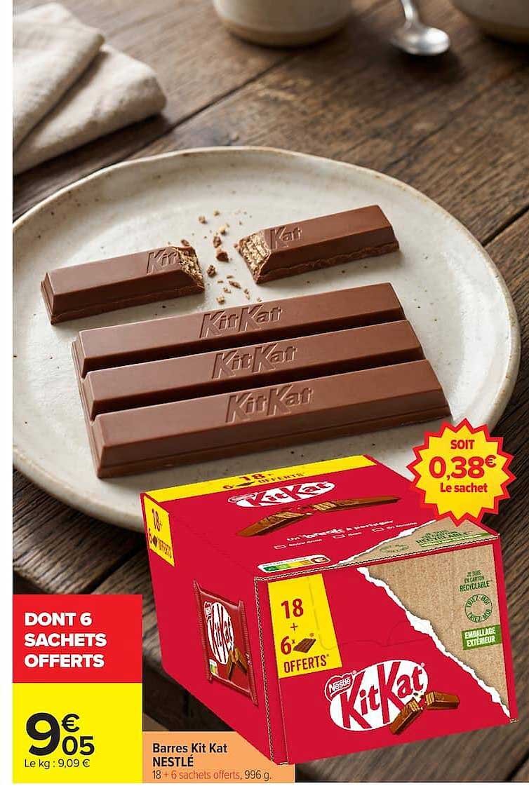 Barres Kit Kat NESTLÉ