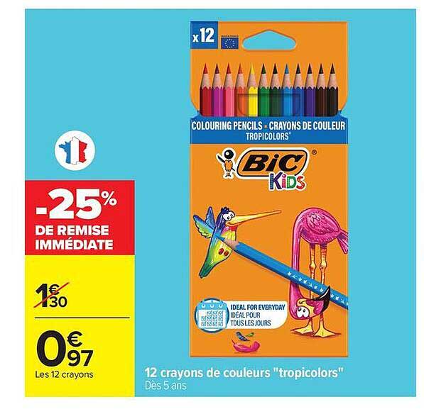 BIC Kids Tropicolors
