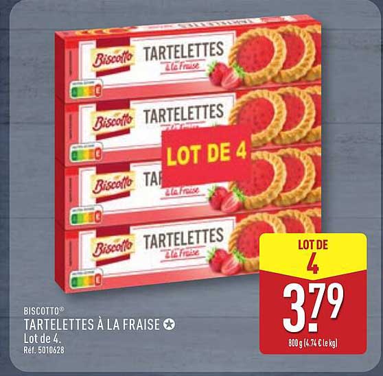 Biscotto Tartelettes à la fraise