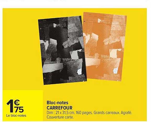 Bloc-notes CARREFOUR