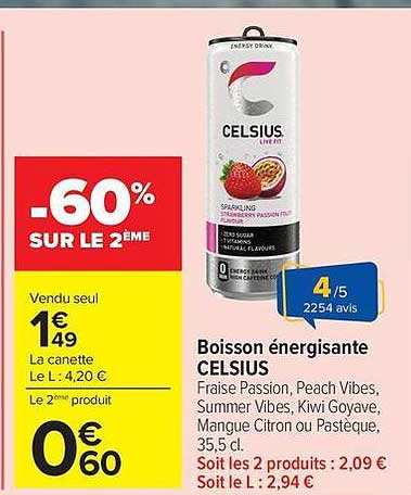 Boisson énergisante CELSIUS