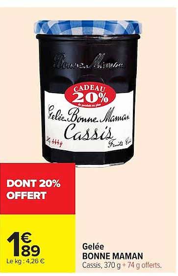 BONNE MAMAN Cassis