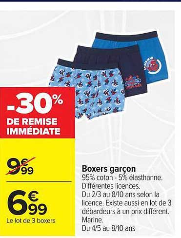 Boxers garçon