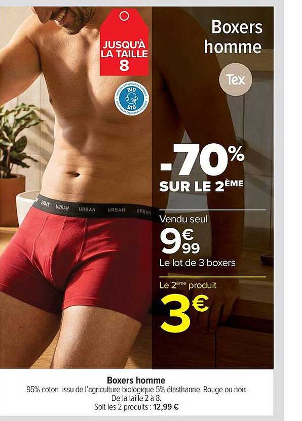 Boxers homme