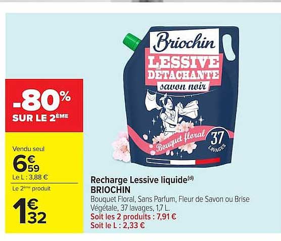 Briochin Lessive Detergent savon noir