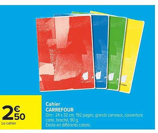 Cahier CARREFOUR